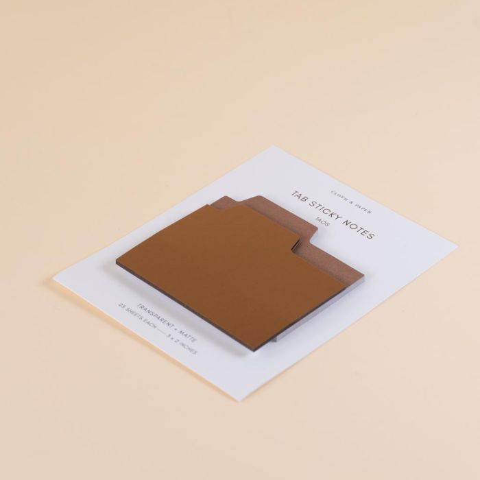 Blank Tab Sticky Note Set